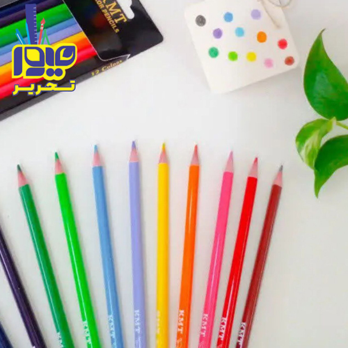 مداد رنگی مقوای kmt