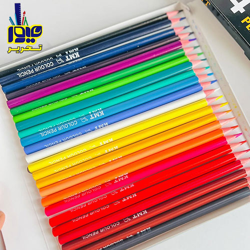 مداد رنگی مقوای kmt