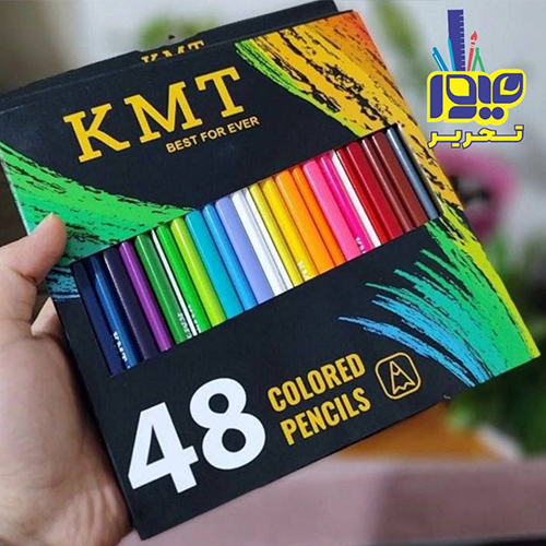 مداد رنگی مقوای kmt