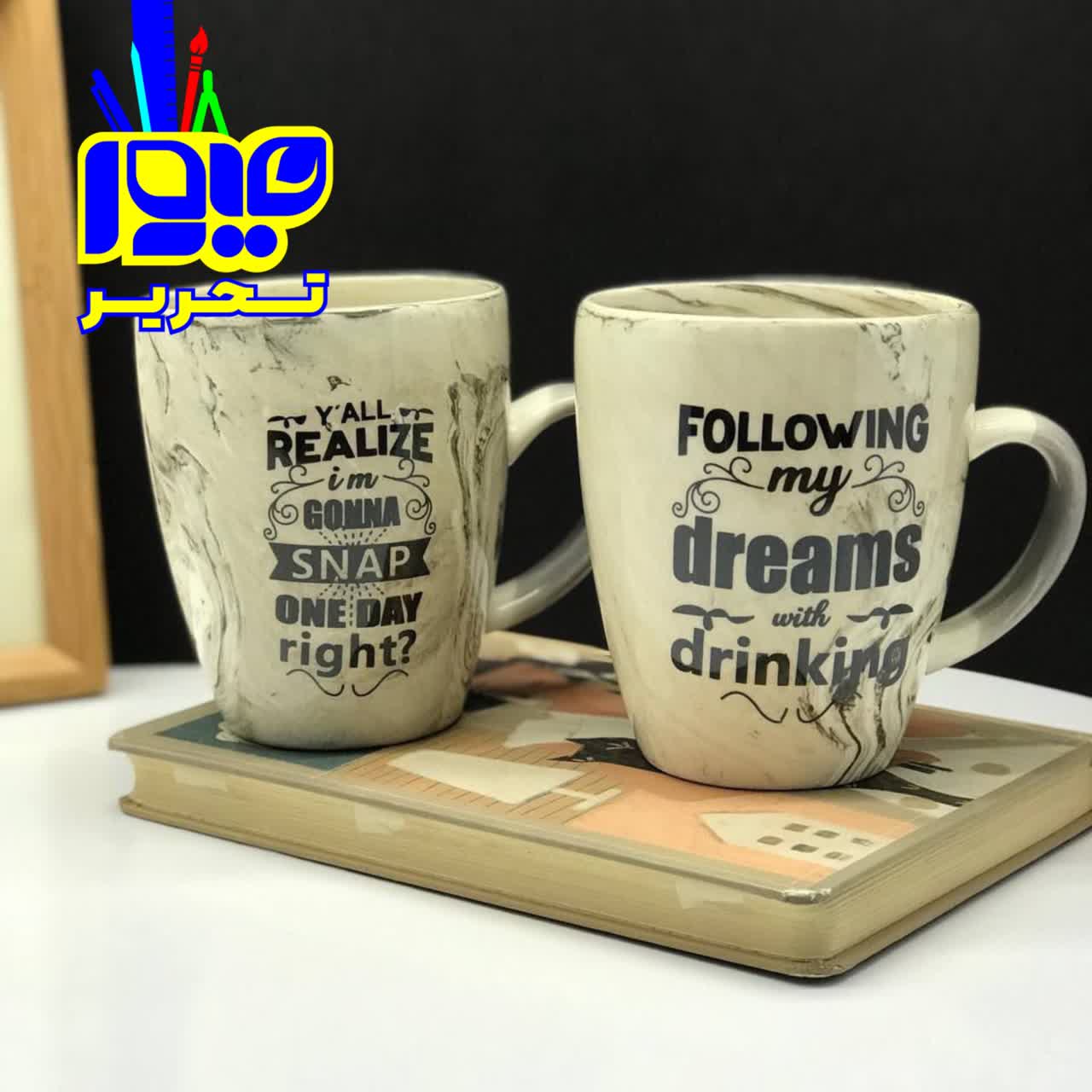 ماگ گرانیتی نوشته دار